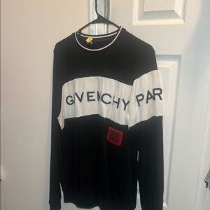 Givenchy Black and White Crewneck Sweater